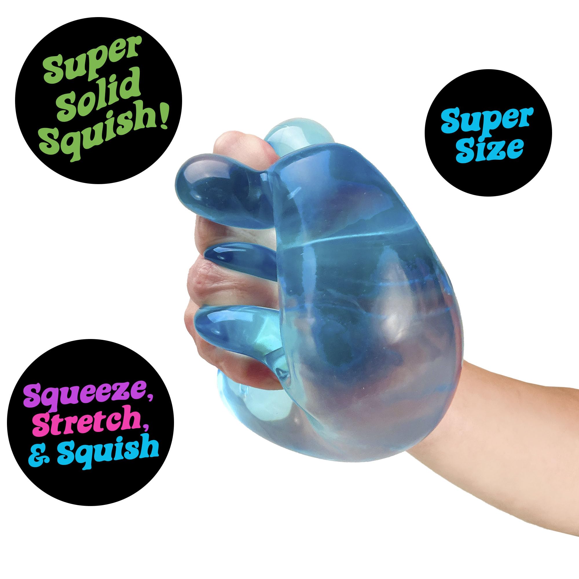 Schylling NeeDoh Niceberg - Sensory Squeeze Toy - Giant Blue Nice